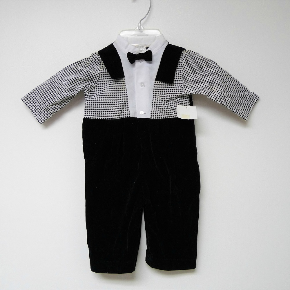 VTG Michael James formal romper . made in USA